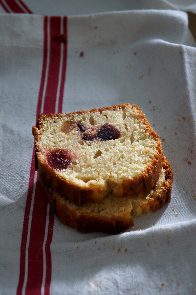 cake au levain naturel et fruits confits