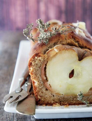 recette de cake épicé aux pommes et au miel