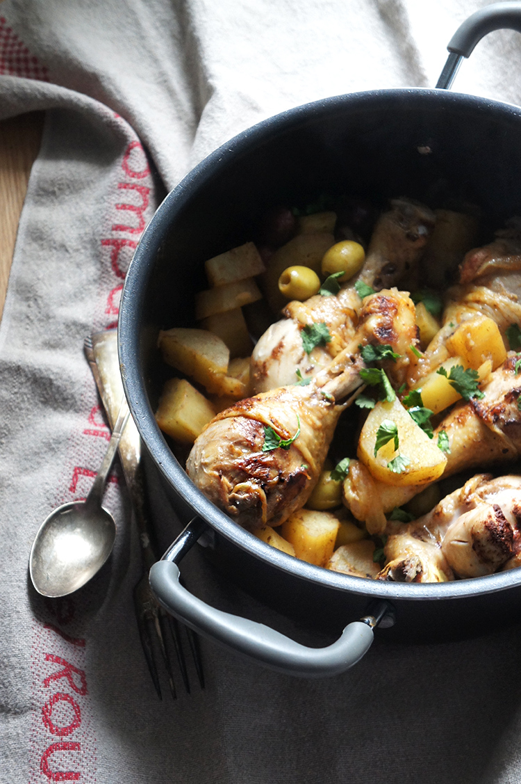 tajine d epoulet aux patates douces et olives