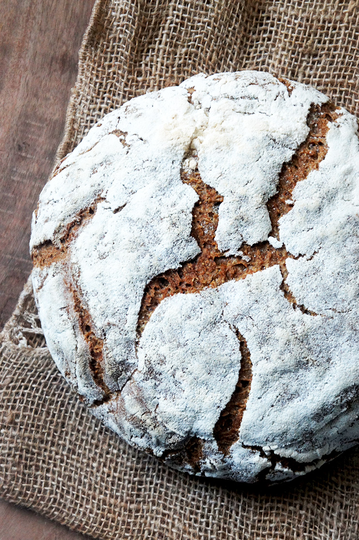 recette de la tourte de seigle au levain