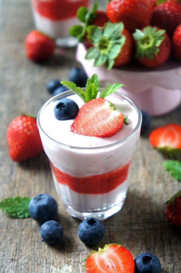 recette de mousse de fraise light