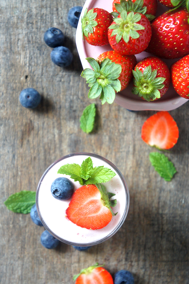 mousse de fraise facile et rapide sans crème