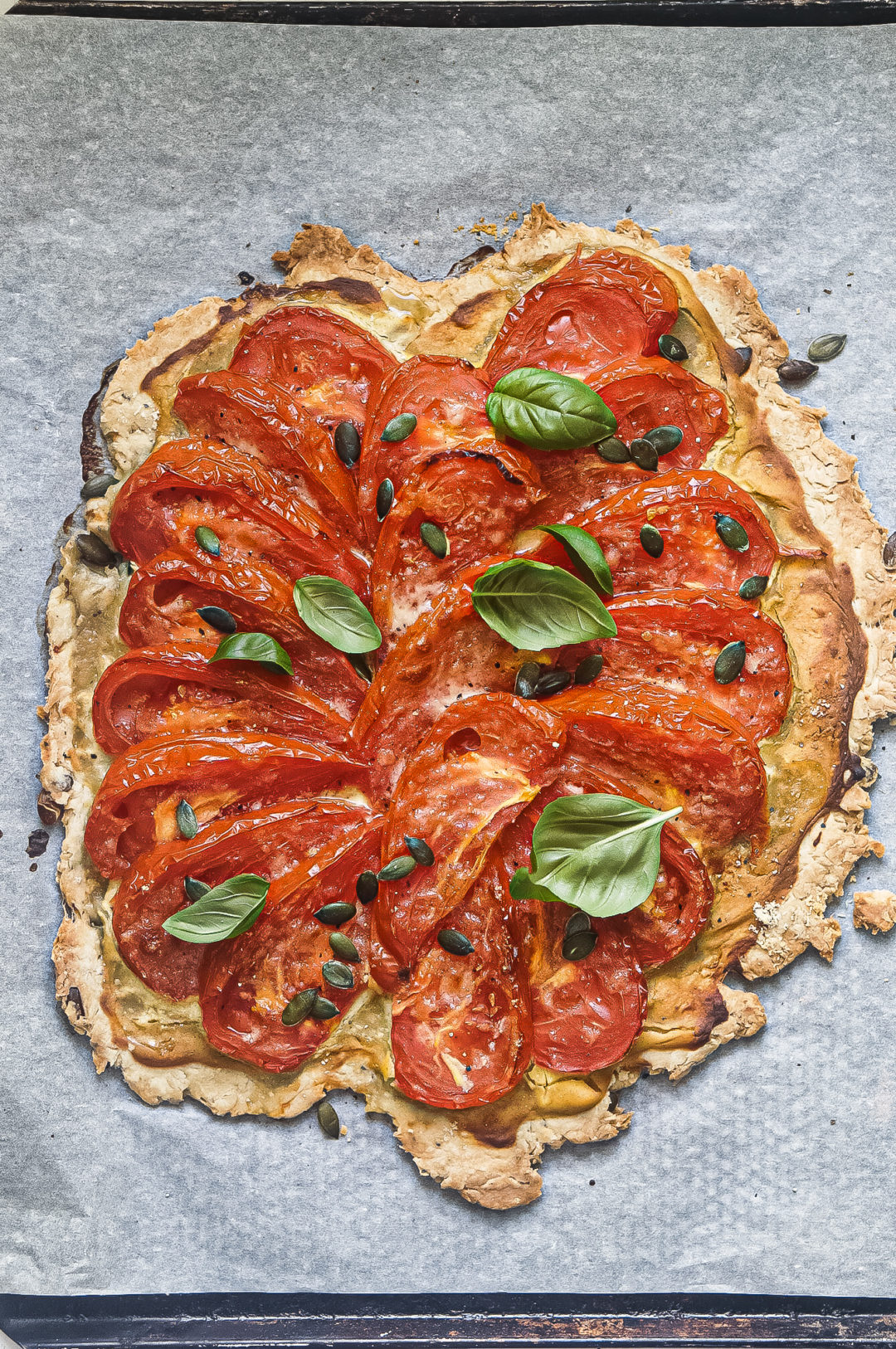 tarte à la tomate et moutarde