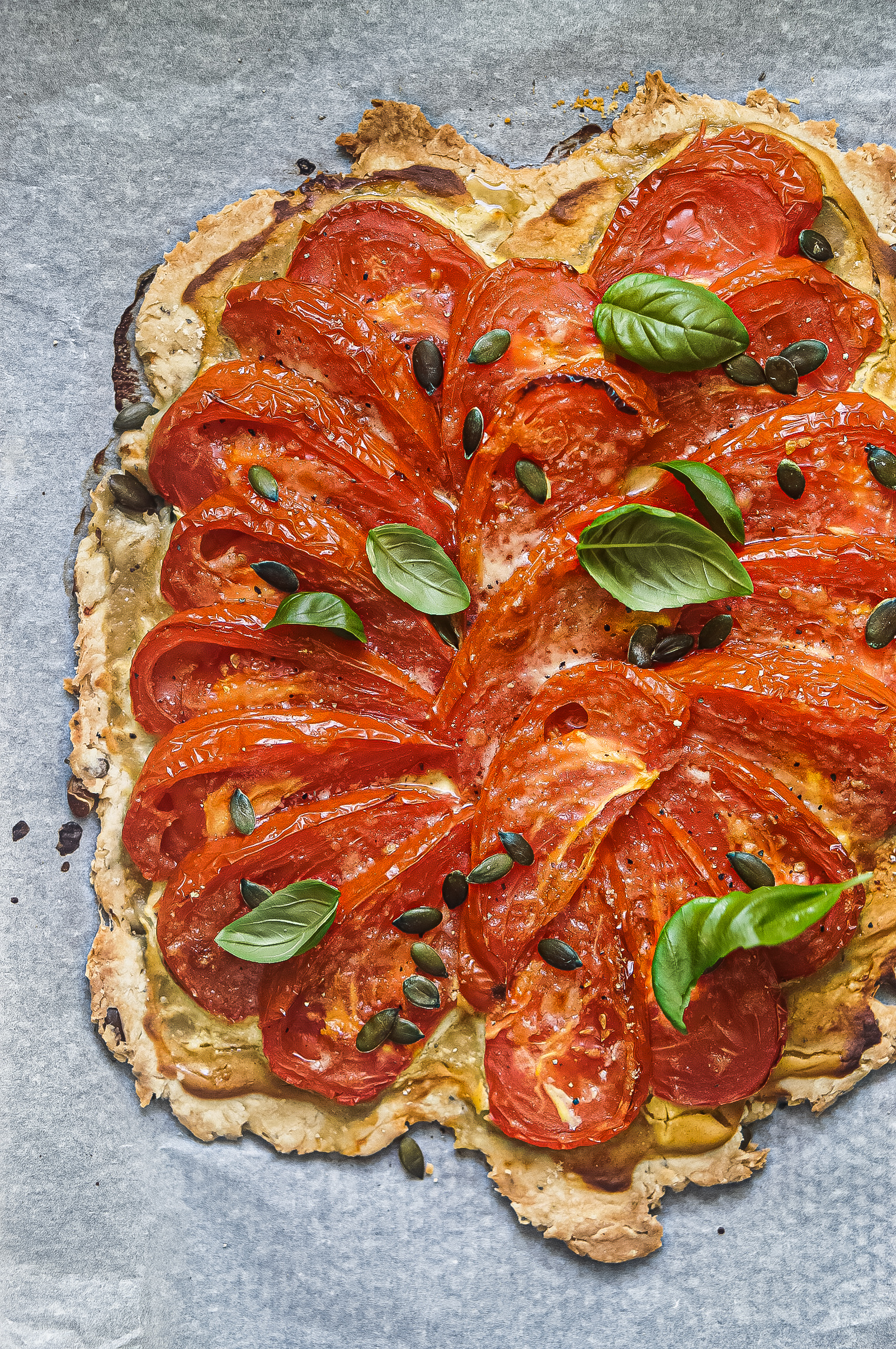 tarte à la tomate et moutarde