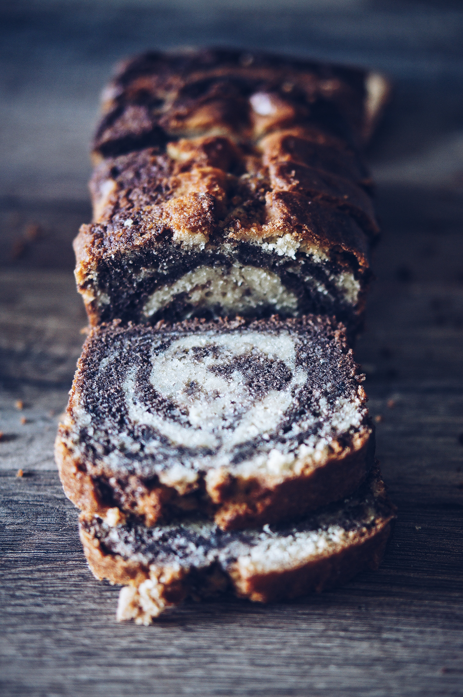 cake marbré levain